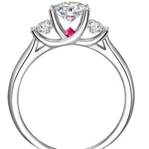 18K Gold Diamond Ruby Ring