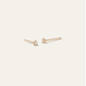14K Gold Diamond Tiny Studs(211)