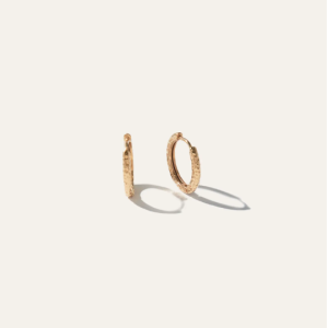 Hammered Nina Small Hoops(3474)