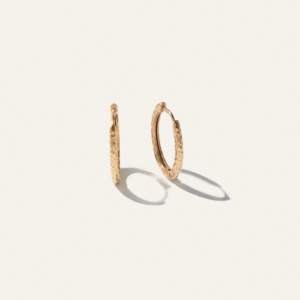 Hammered Nina Medium Hoops(3475)